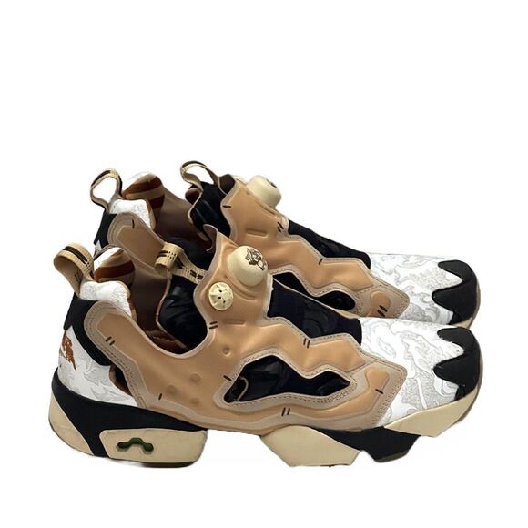 Reebok Kung Fu Panda Limited Edition Sneakers Men’s Sz 8 Beige Athletic Shoes - Picture 6 of 16